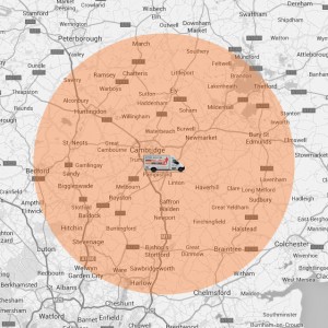 cambridge man with van location